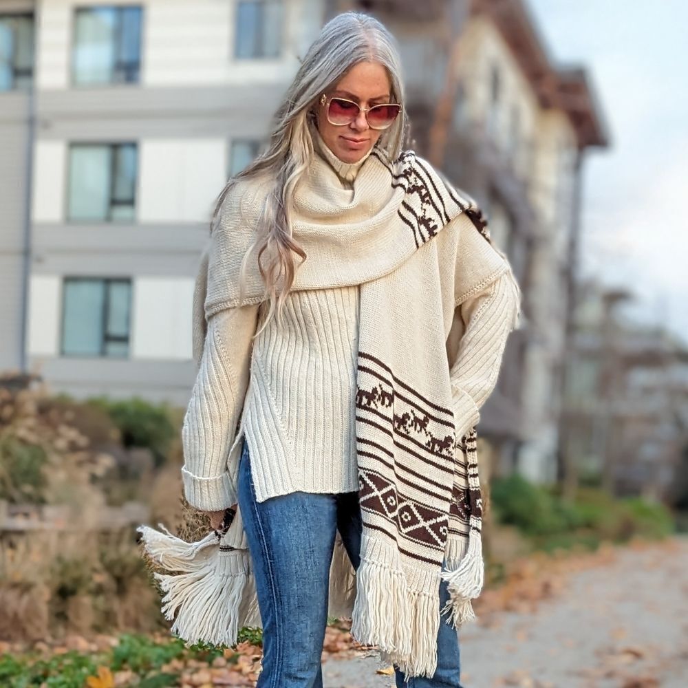 Alpaca Fringed Shawl